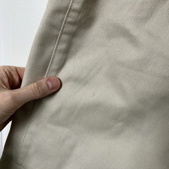 Vintage 90s Lee Deadstock Tan Pleated Front High Rise Shorts - Picture 6 of 8